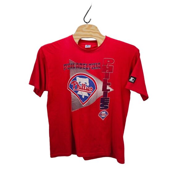 Starter VTG Philadelphia Phillies MLB Baseball Made USA Single Stitch Shirt XL - Picture 2 of 14